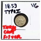 1853 trine coin