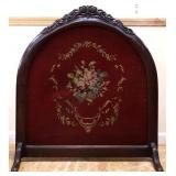 Vintage needlepoint fire screen see photos