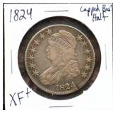 1824 capped bust half dollar