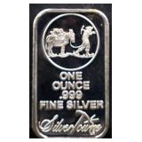 1oz Silvertowne silver bar