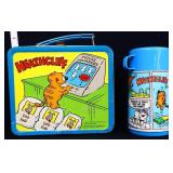 Vntg metal Heathcliff lunchbox w/ thermos