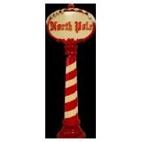 Vntg 42in North Pole blow mold no cord NO SHIPPING