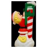 Vntg 33in elf at mailbox blow mold NO SHIPPING