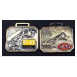 Lot of 2 P&H Equipment watch fobs