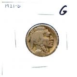 1921S buffalo nickel