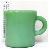Vintage Fire King jadeite C handle mug