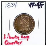 1834 bust quarter