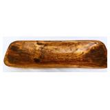 Wood 19.5in long dough bowl