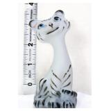 Fenton 3in FAGCA white tiger happy cat figure