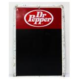 Vntg metal 18.75x27 Dr Pepper menu board