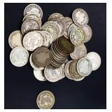 Lot of 50 barber dimes