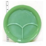 Vntg Fire King jadeite 9.5in divided plate