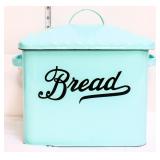 Green enamel bread box