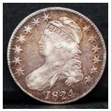 1824 bust half dollar