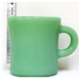 Vintage Fire King jadeite C handle mug