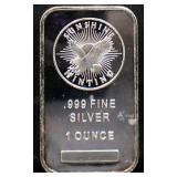 1oz Sunshine Minting silver bar
