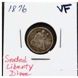 1876 seated liberty dime