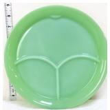 Vntg Fire King jadeite 9.5in divided plate