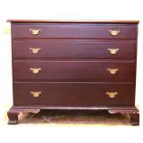 Vintage 4 drawer flat front dresser