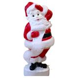 Vntg 42in Santa w/ list blow mold NO SHIPPING