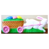 29in long bunny w/ egg basket blow mold NO SHIP