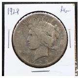 1928 peace dollar