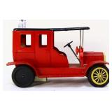 Vntg tin red Ford Model T truck made in Japan