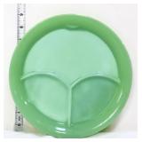 Vntg Fire King jadeite 9.5in divided plate