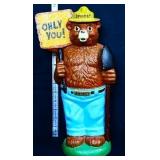 Cast iron 13in Smokey Bear Only You bank