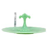 Jadeite round serving tray w/ handle