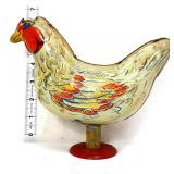 Vntg Wyandotte tin litho chicken toy see pics