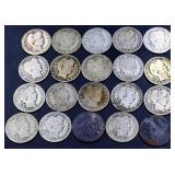 Lot of 20 barber quarters