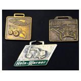 Lot of 3 heavy equpidment theme watch fobs