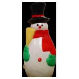 Vntg 30in snowman blow mold no cord NO SHIPPING