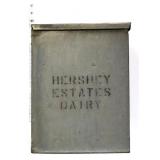Vintage metal Hershey Dairy Estates milk box