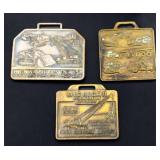 Lot of 3 heavy duty equipment company watch fobs