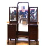 1920s vanity w/ tri fold mirror