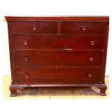 Vintage mahogany 2 over 3 dresser see pics