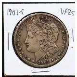 1901S Morgan silver dollar