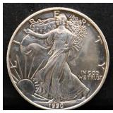 1990 silver eagle coin
