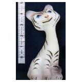 Fenton 5in 2007 white tiger happy cat see pics