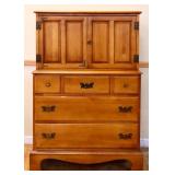 Vintage 3 drawer 2 door gentlemens chest