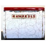 Vintage red/white Kamp Kold cooler see photos