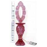 Fenton rose pink perfume bottle w/ stopper