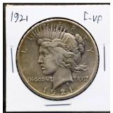 1921 peace dollar