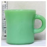 Vintage Fire King jadeite C handle mug