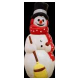 Vntg 40in snowman blow mold see pics NO SHIP