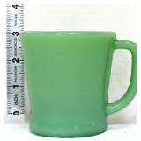 Vntg Fire King jadeite D handle coffee mug