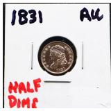 1831 bust half dime