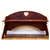 Vintage child pine bench